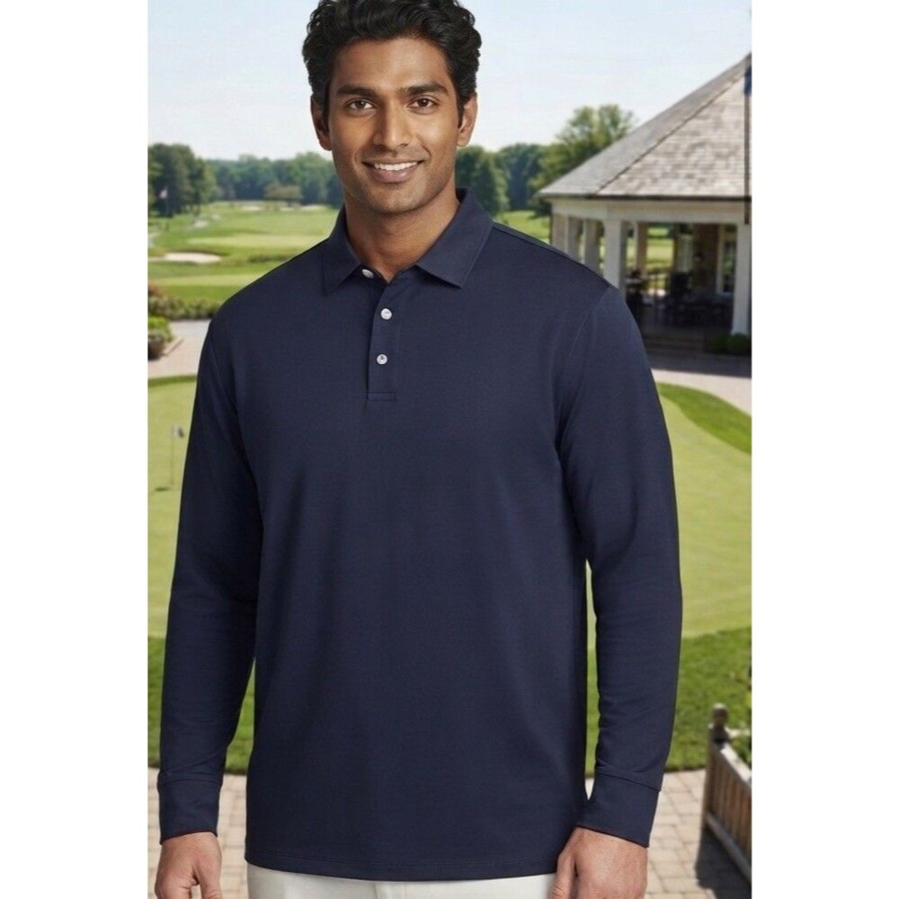 Ralph Lauren RLX Navy Long Sleeve XXL UV Protection Active Sports Shirt Mens NEW